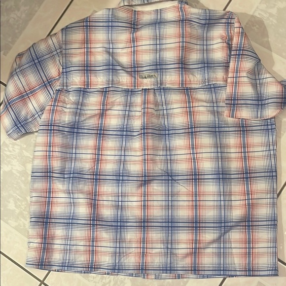 Habit Blue and Red Casual Button Down Shirt Lightweight - Picture 4 of 4